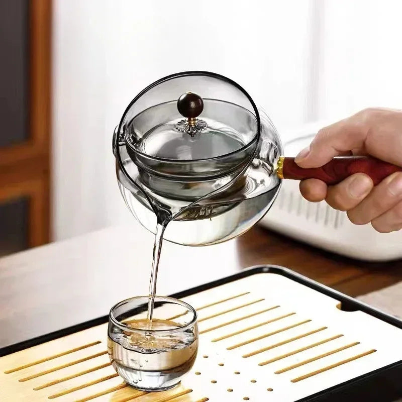 Glass Teapot with Infuser – Lazy Brew Edition