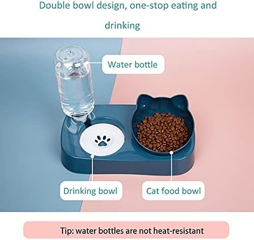 CozyFlow™ Raised Cat Food & Water Set