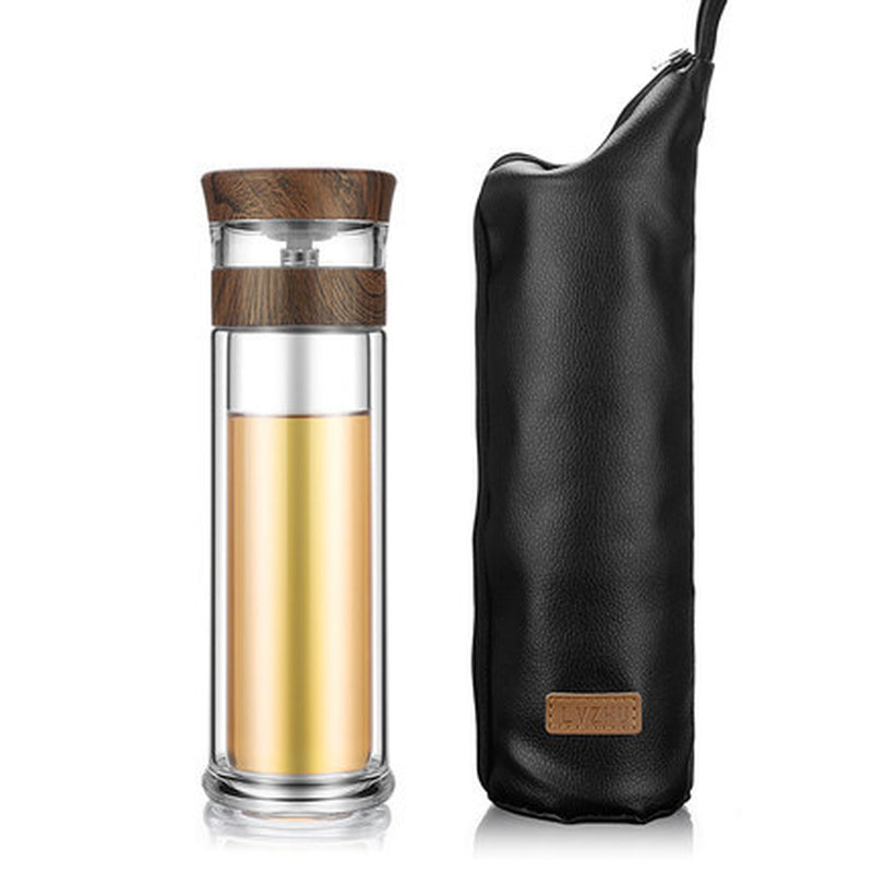 Shop She™ Glass Tea Infuser Bottle – 400ml
