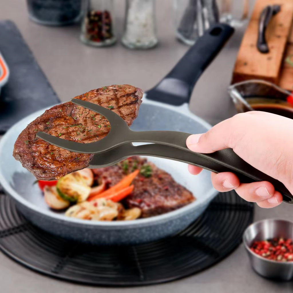 FlipEase™ 2-in-1 Spatula Tongs
