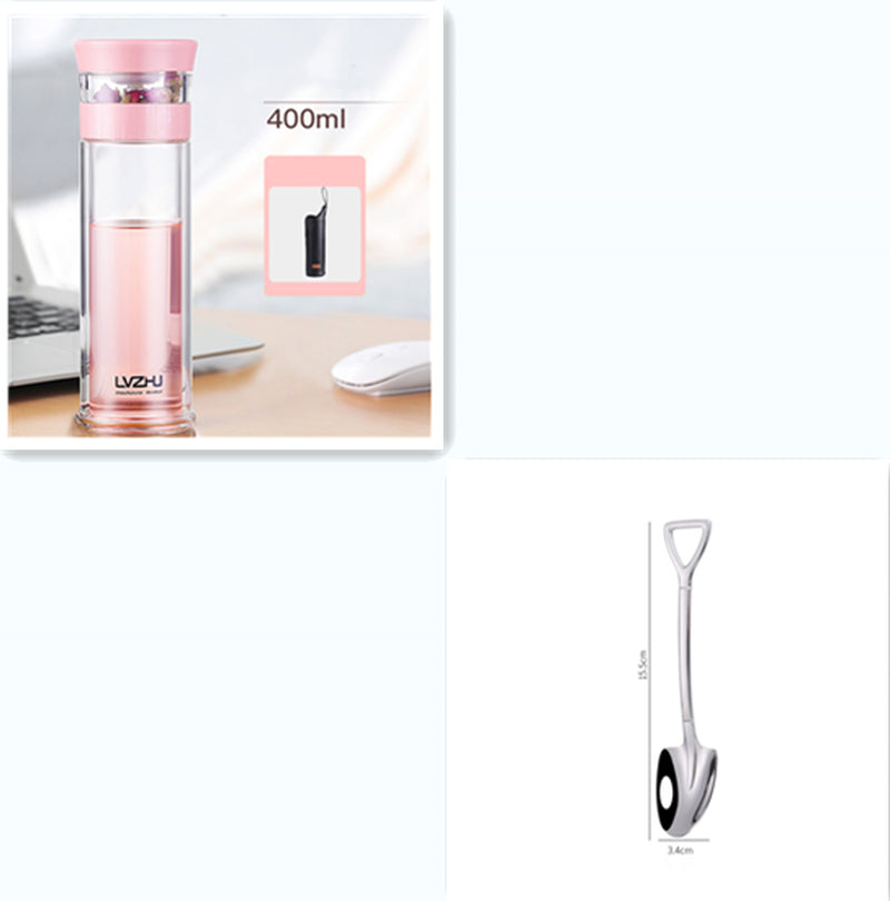 Shop She™ Glass Tea Infuser Bottle – 400ml