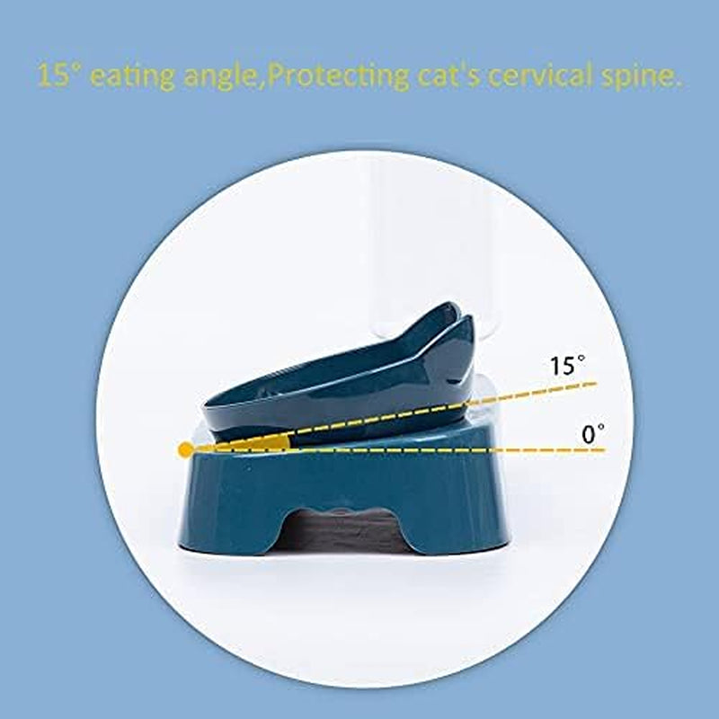 CozyFlow™ Raised Cat Food & Water Set