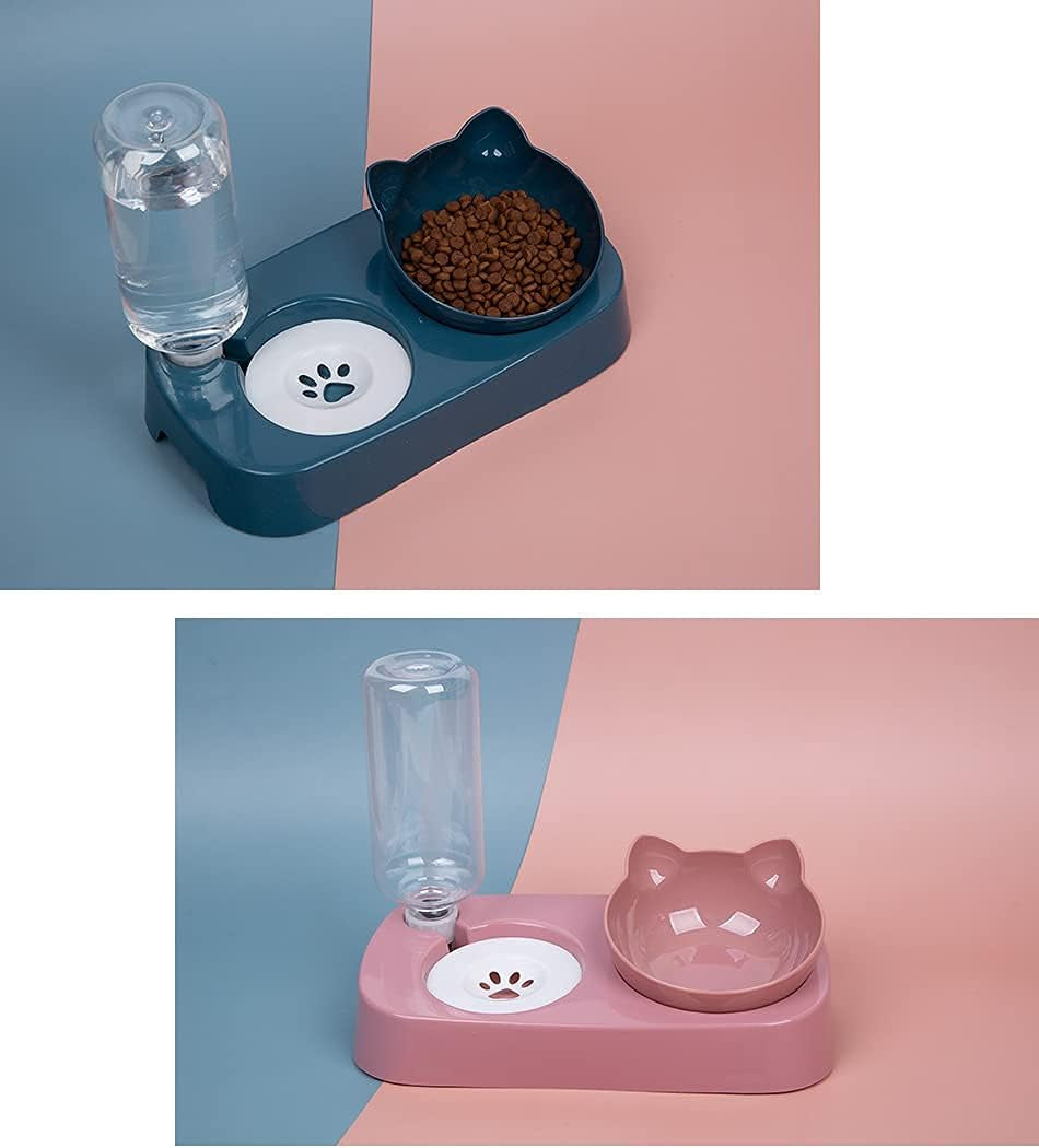 CozyFlow™ Raised Cat Food & Water Set