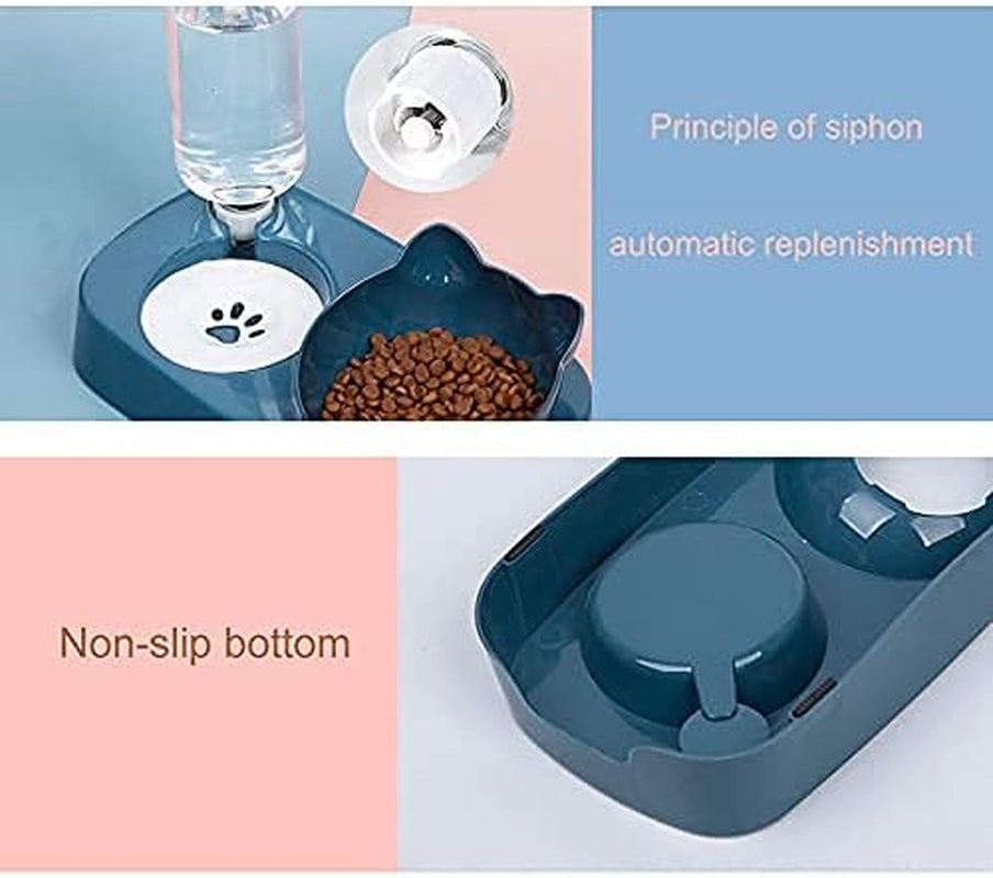 CozyFlow™ Raised Cat Food & Water Set